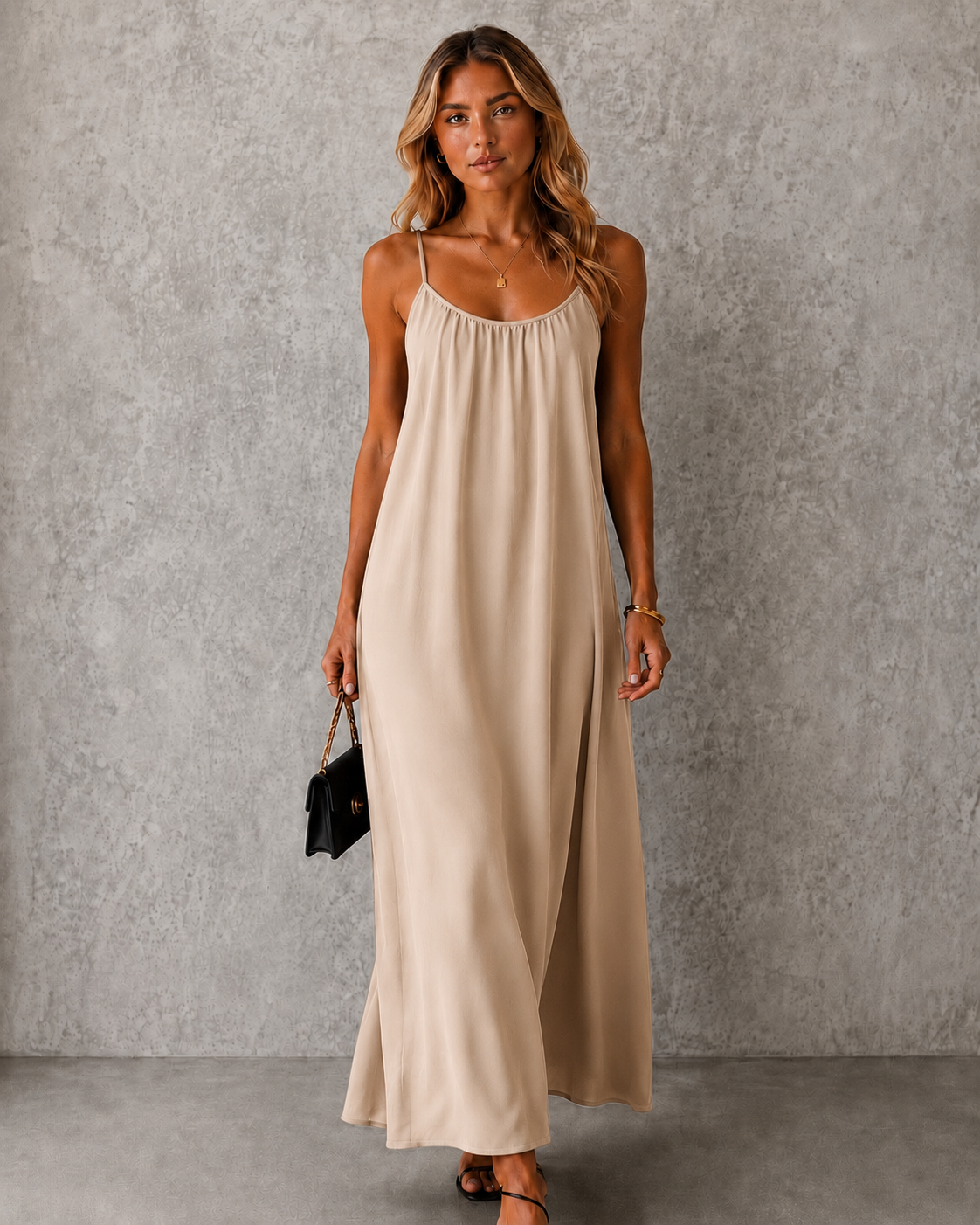 Vestido Nerea Maxi de Espalda Abierta para Mujer