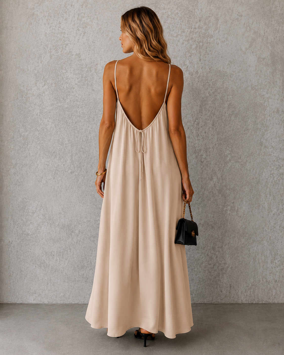 Vestido Nerea Maxi de Espalda Abierta para Mujer