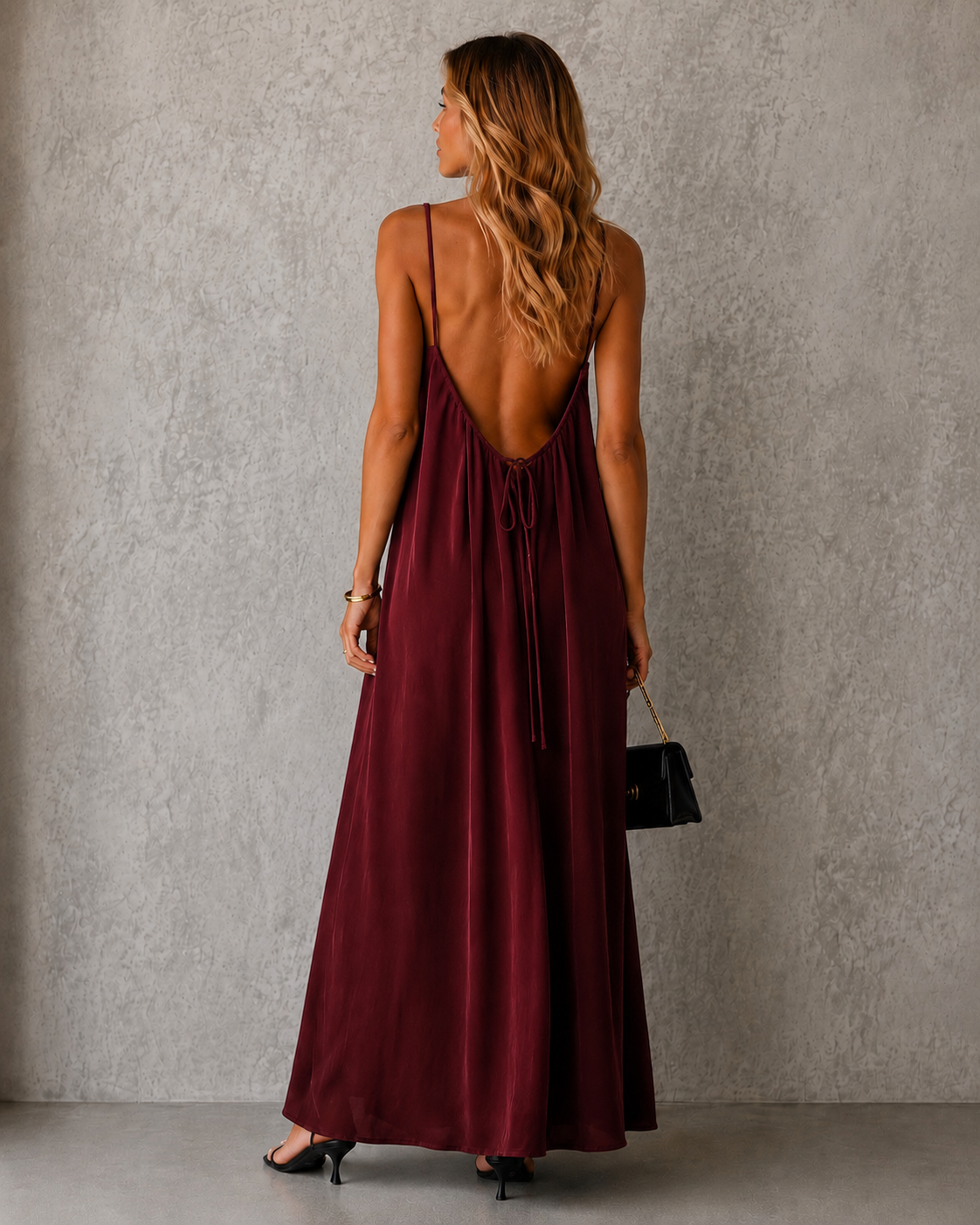 Vestido Nerea Maxi de Espalda Abierta para Mujer