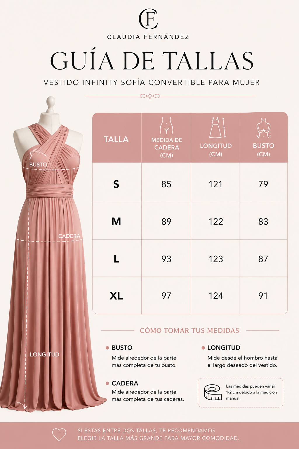 Vestido Infinity Sofía Convertible para Mujer