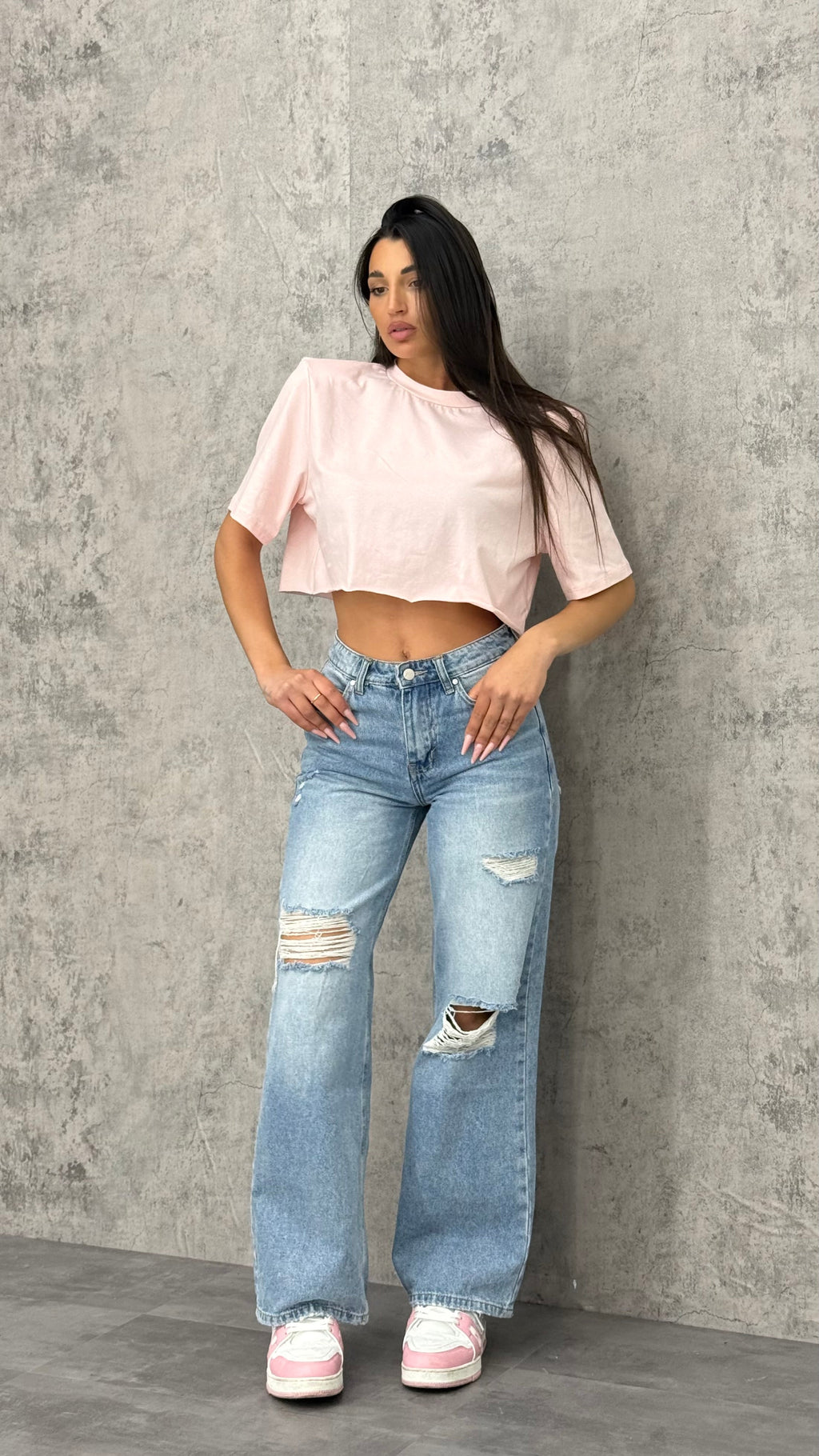 Jeans Valentina con Detalle Brillante