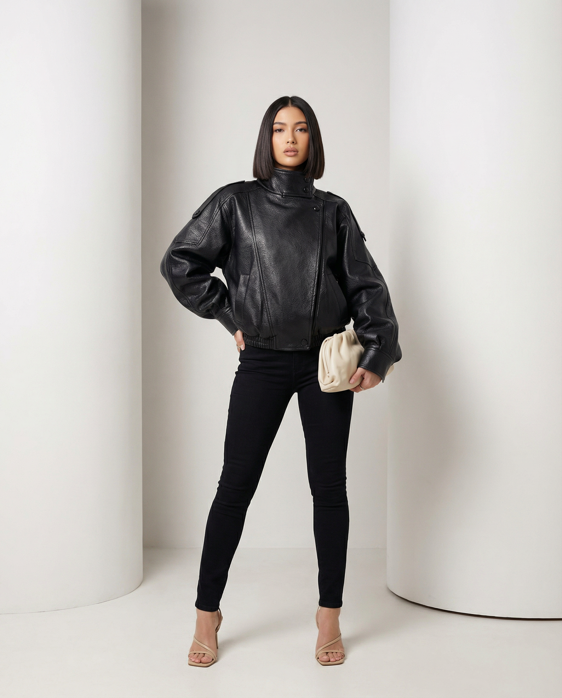 Chaqueta Valeria efecto piel