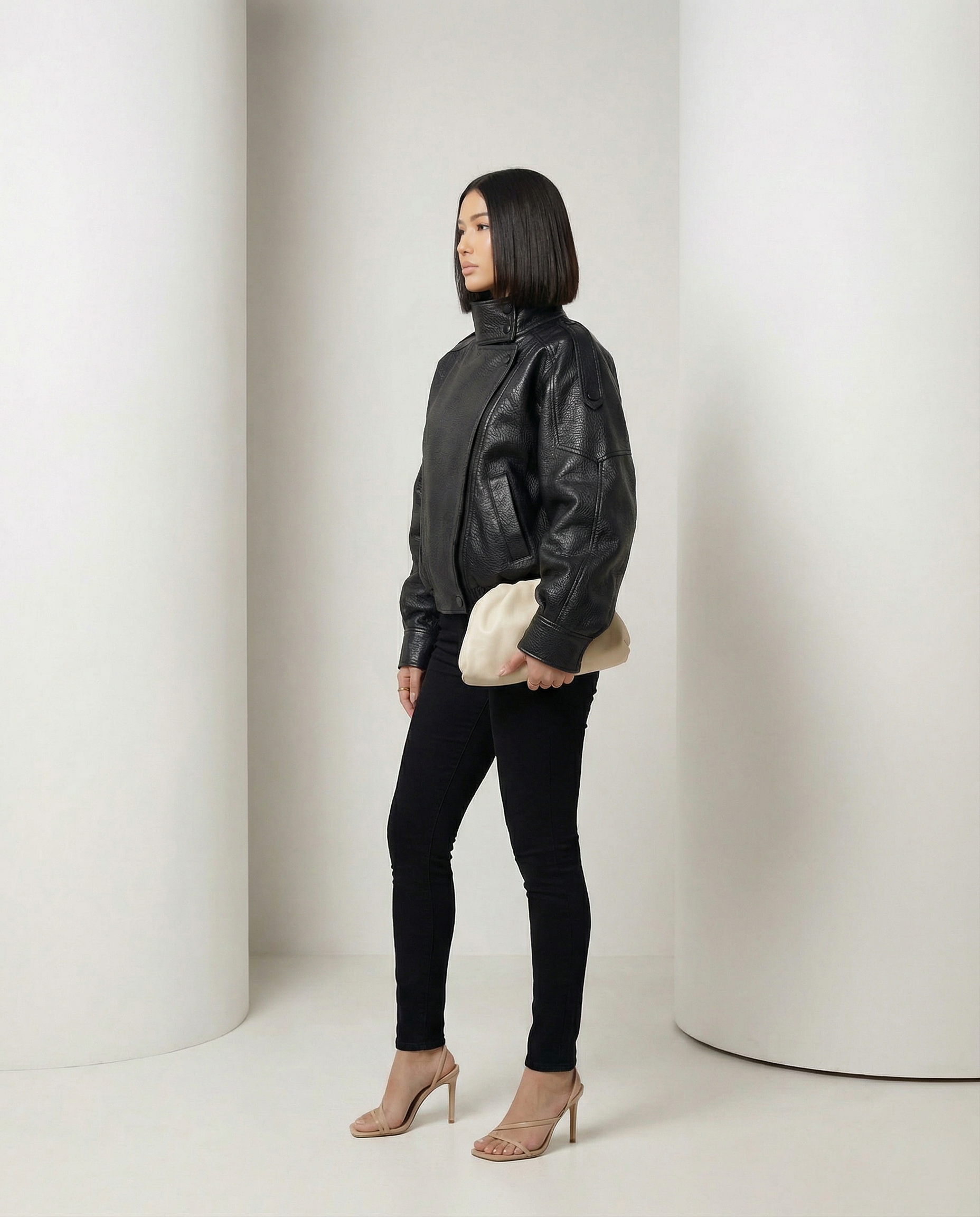 Chaqueta Valeria efecto piel