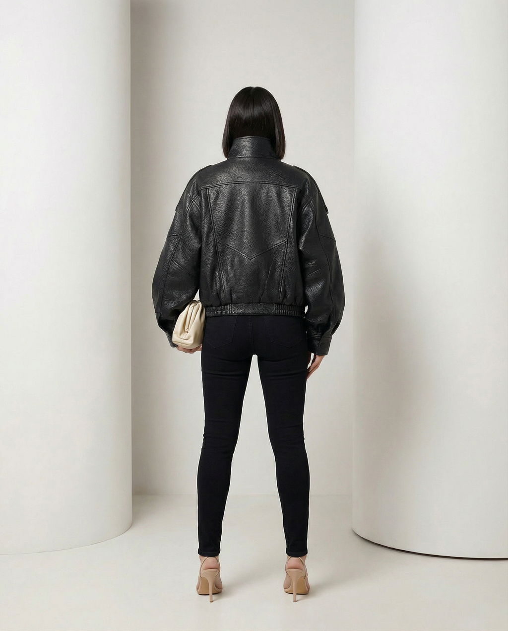 Chaqueta Valeria efecto piel