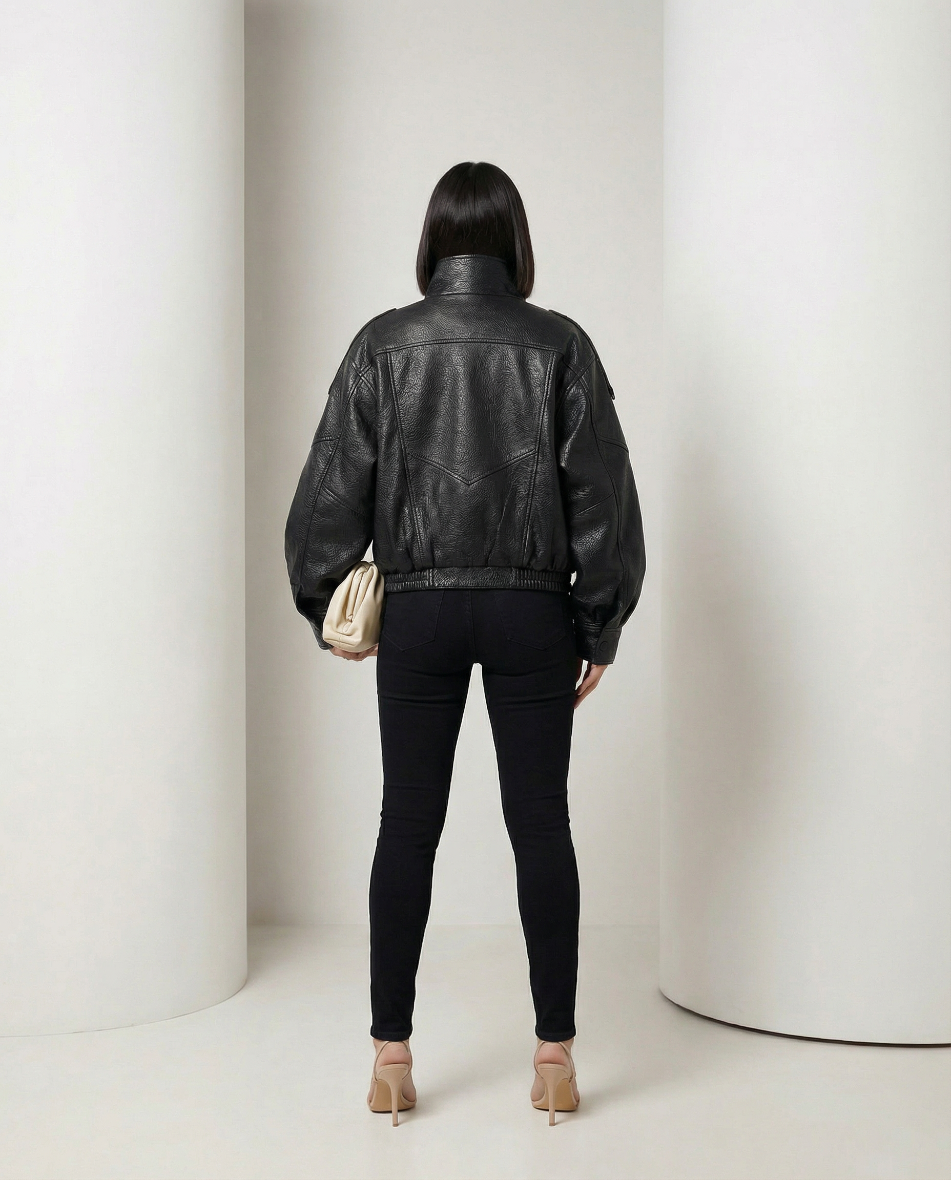 Chaqueta Valeria efecto piel