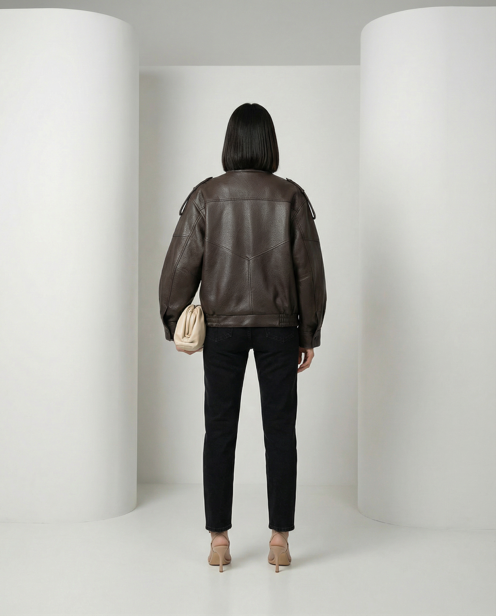 Chaqueta Valeria efecto piel