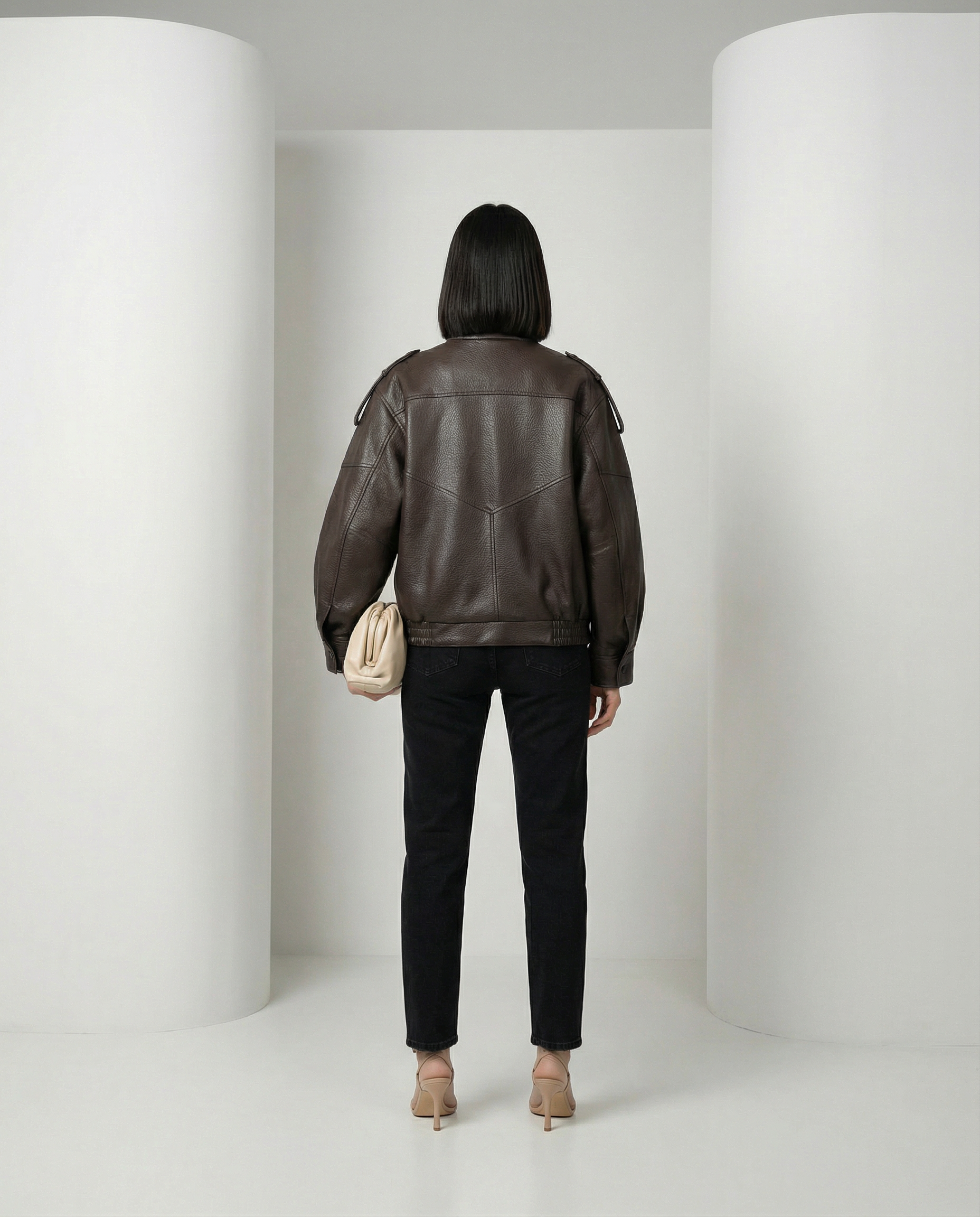 Chaqueta Valeria efecto piel