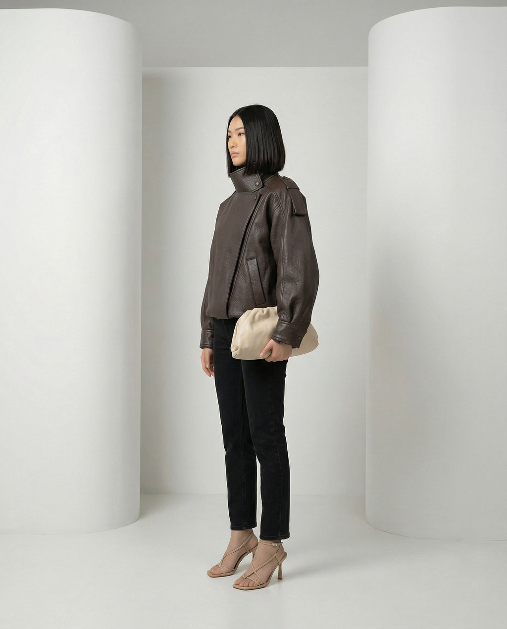 Chaqueta Valeria efecto piel