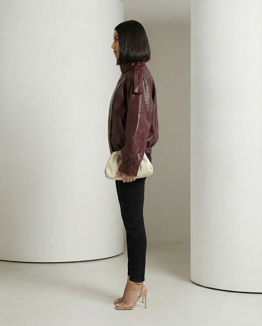Chaqueta Valeria efecto piel