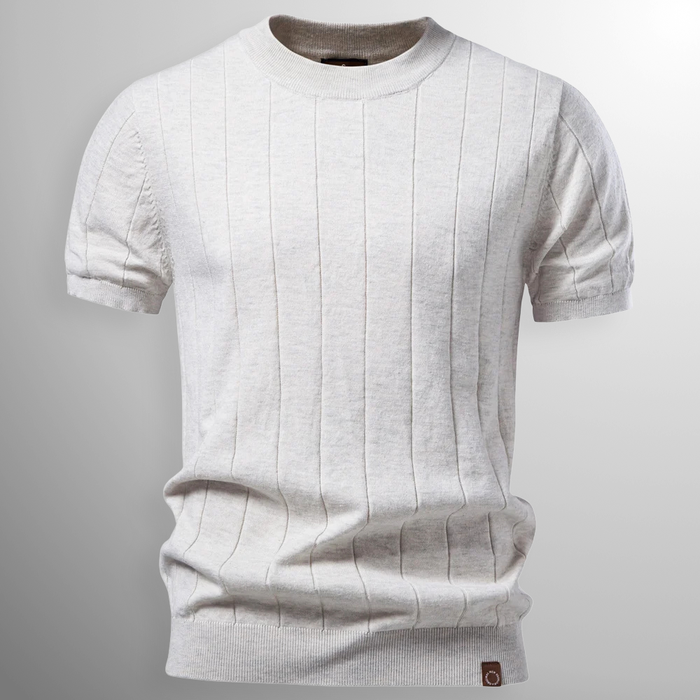 Camiseta Luca de punto acanalado