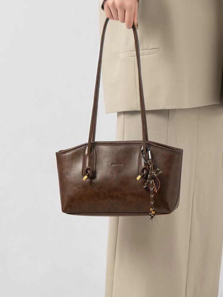 Bolso Camila de hombro con efecto piel
