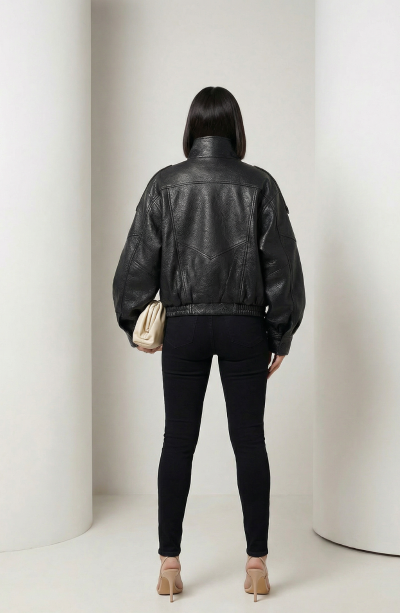 Chaqueta Valeria efecto piel