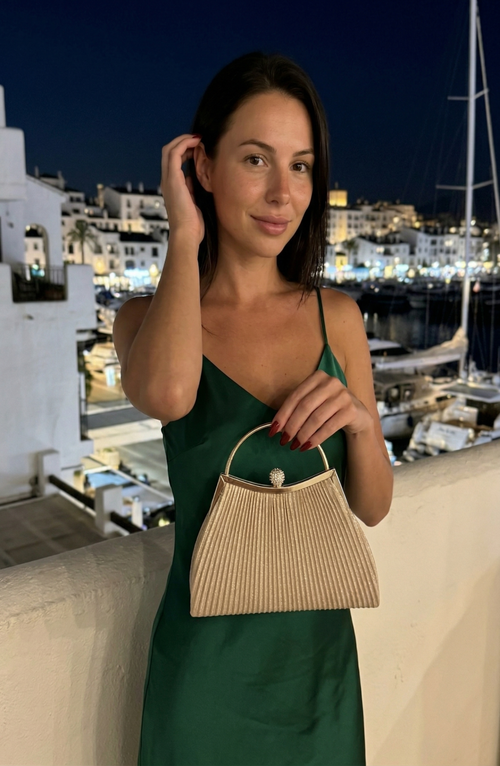 Bolso Juliette Plisado de mano
