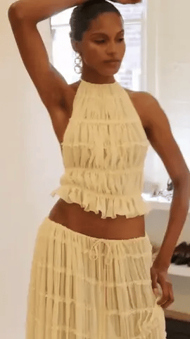 Conjunto Sabina de punto veraniego