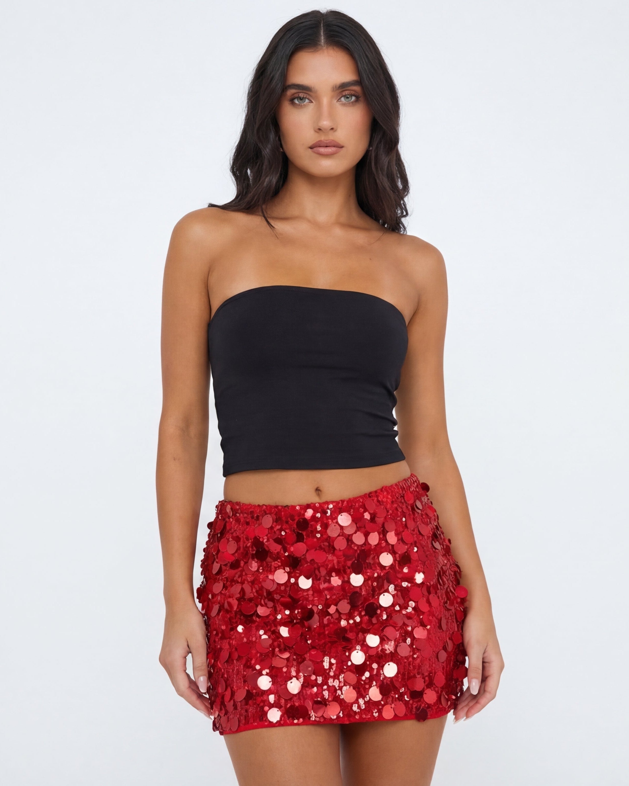 Minifalda Valentina de lentejuelas