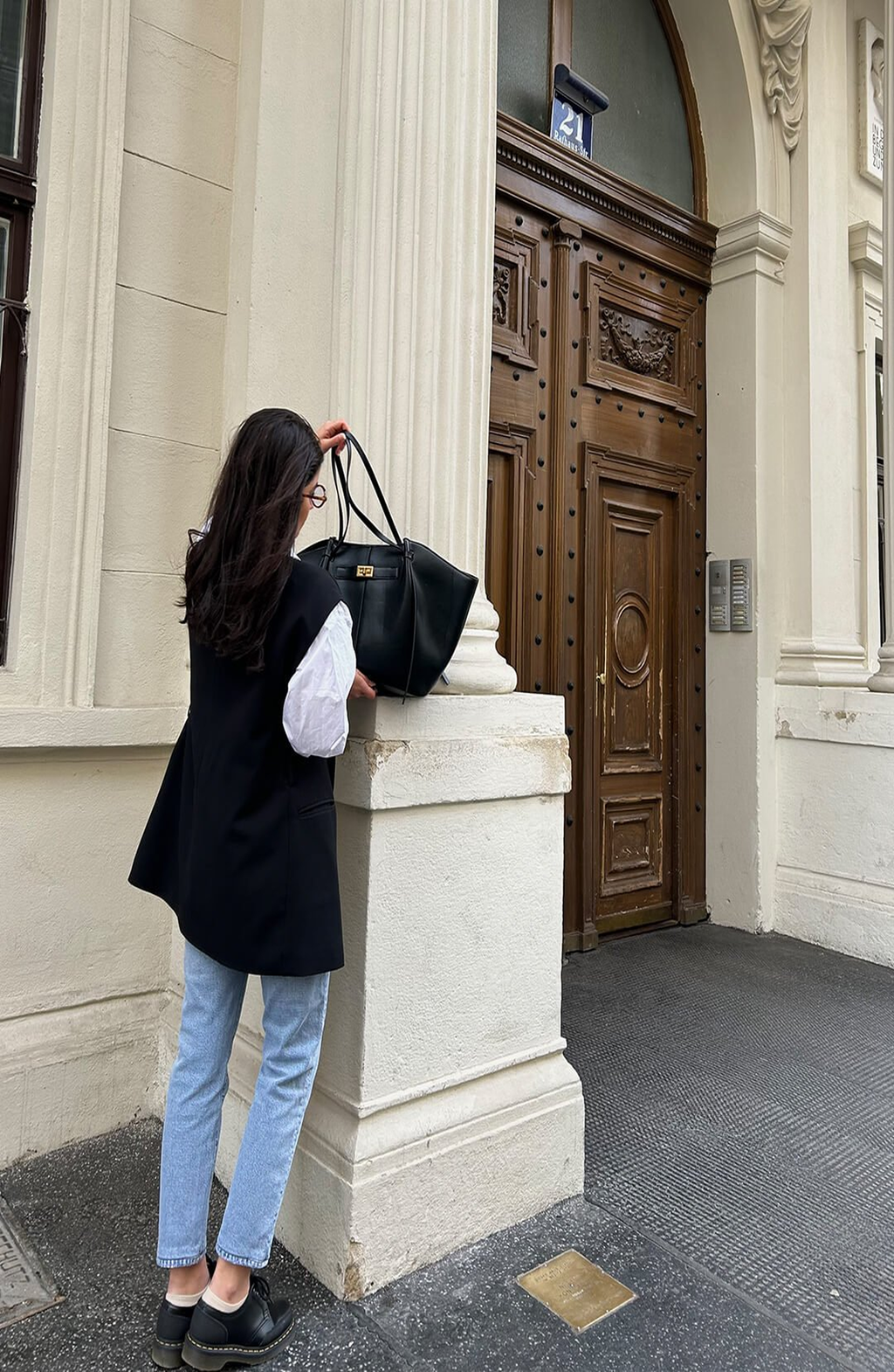 Bolso Valentina shopper de hombro con gran capacidad
