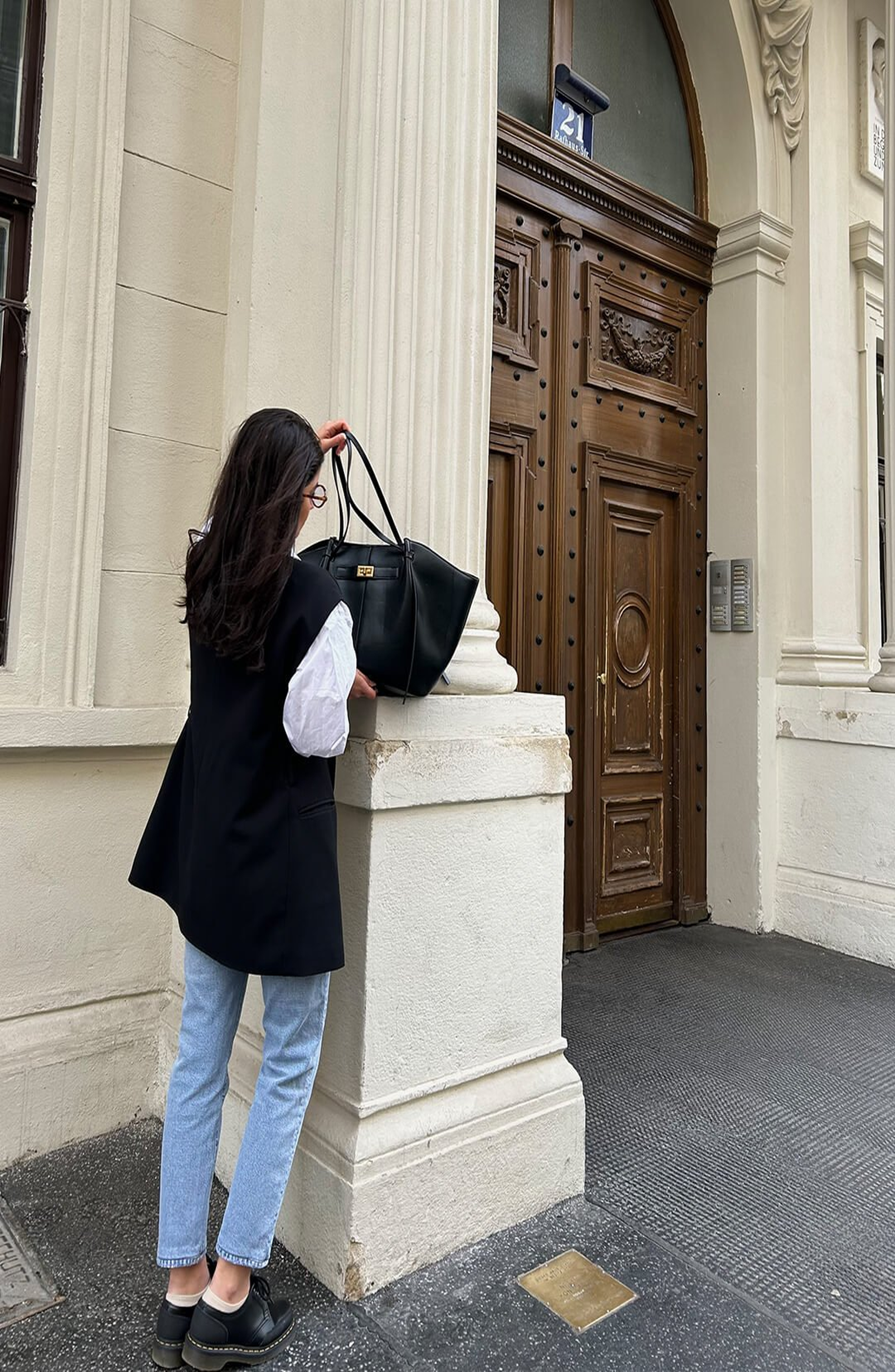 Bolso Valentina shopper de hombro con gran capacidad