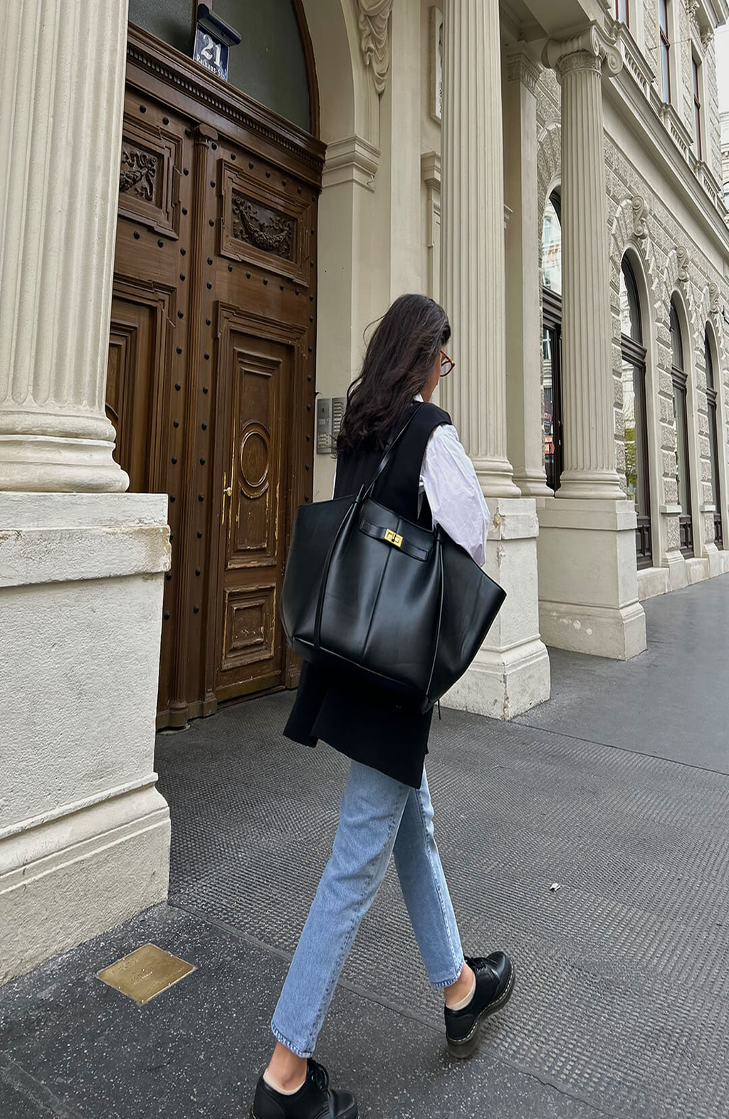 Bolso Valentina shopper de hombro con gran capacidad