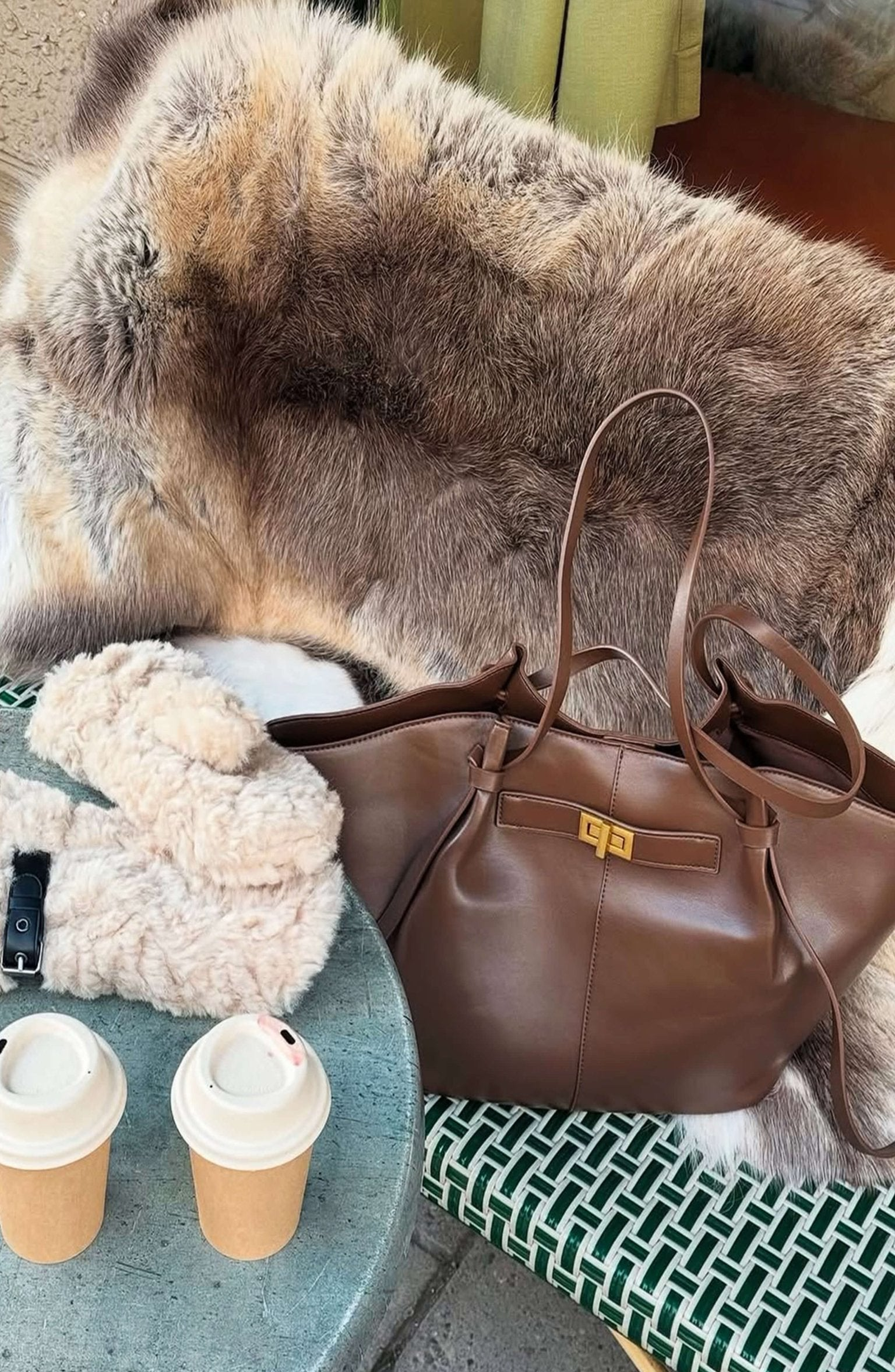 Bolso Valentina shopper de hombro con gran capacidad