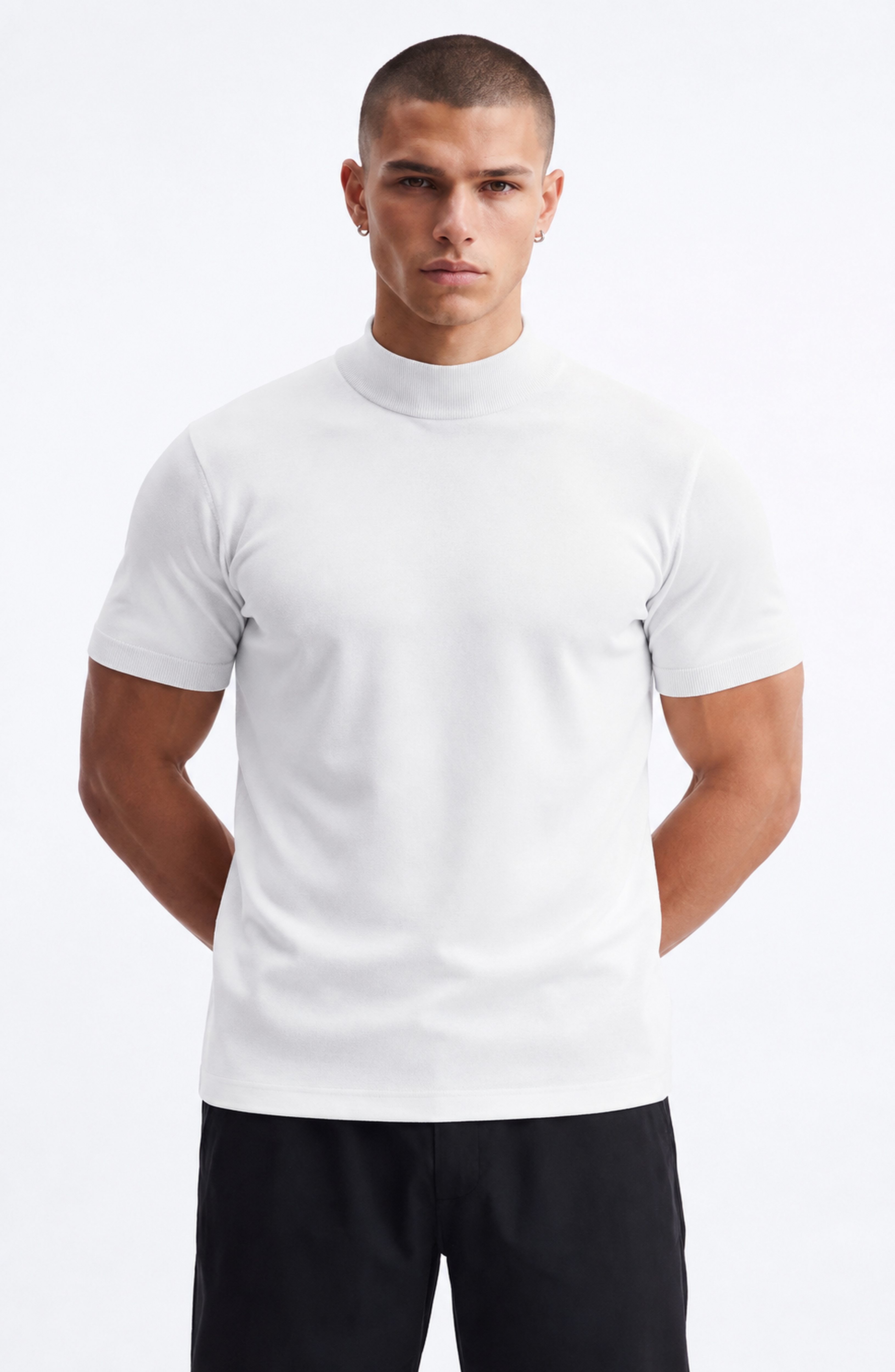 Camiseta Juan Carlos de Cuello Alto Ajustado