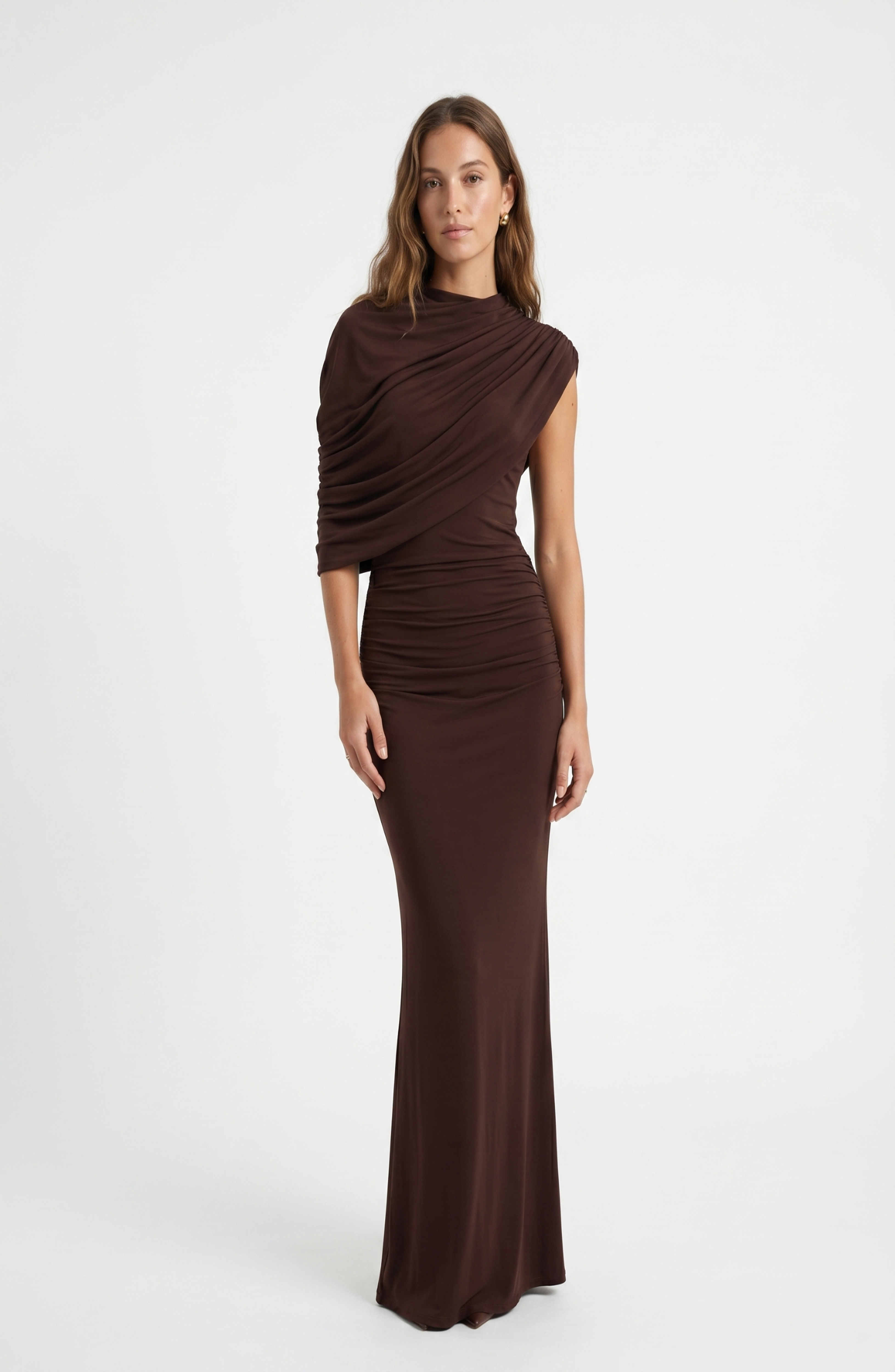 Vestido Agatha de drapeado elegante