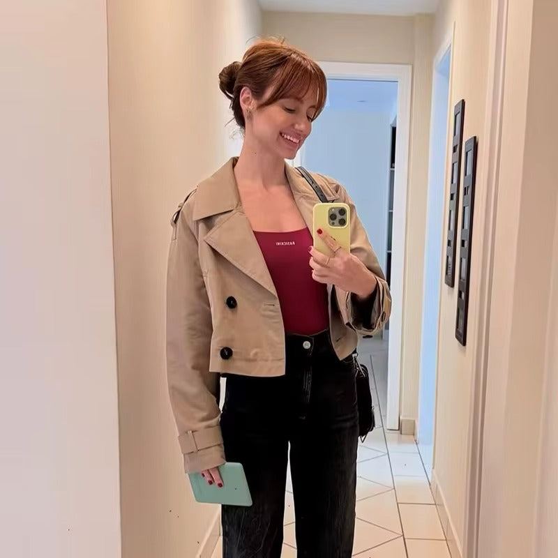 Chaqueta Sofía Cropped Elegante para Mujer