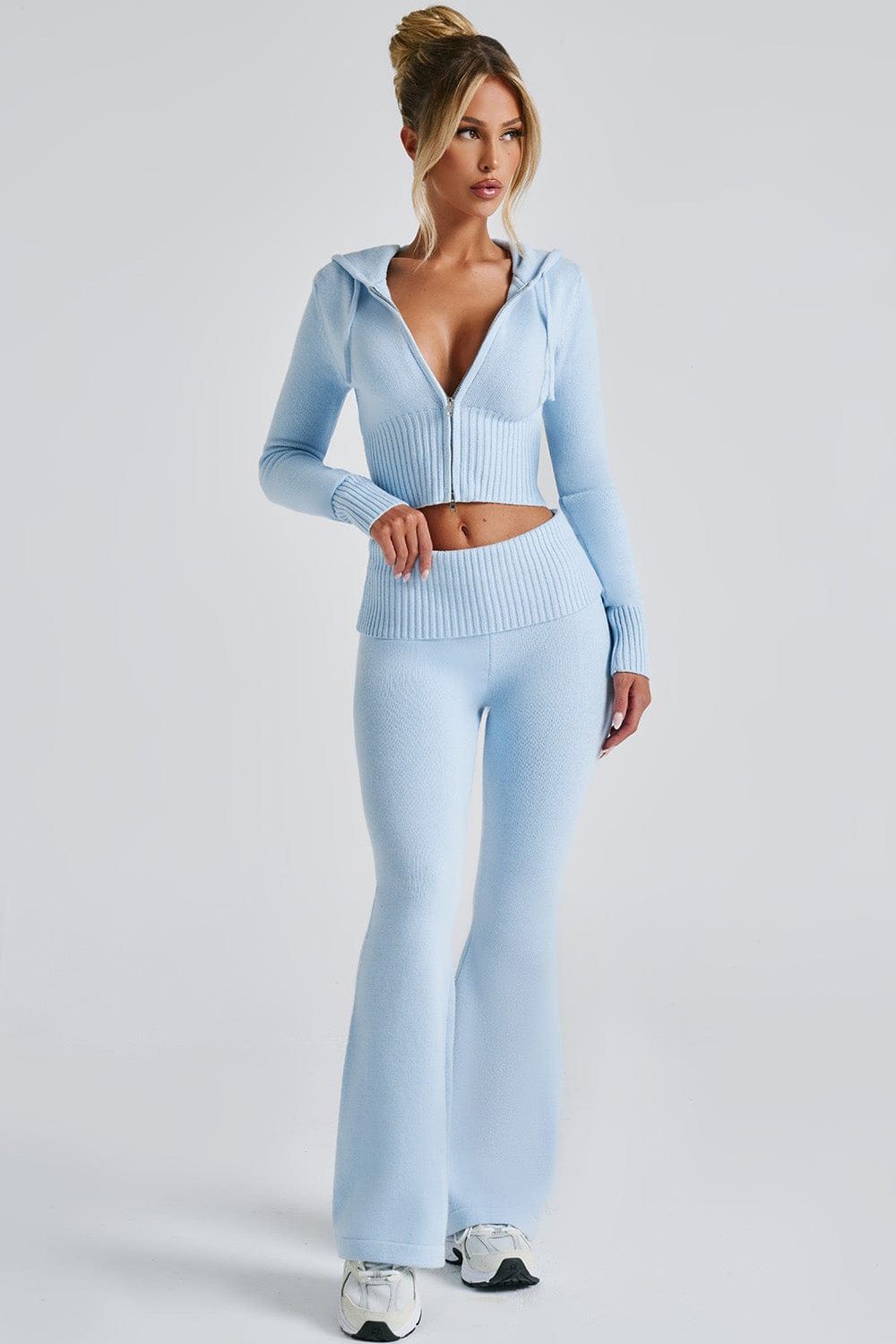 Conjunto Valeria de punto acanalado