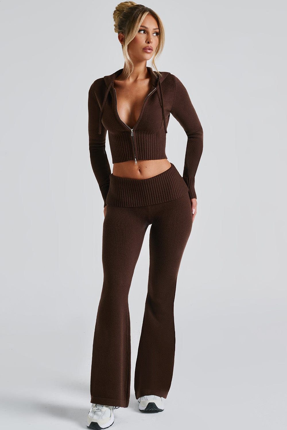 Conjunto Valeria de punto acanalado