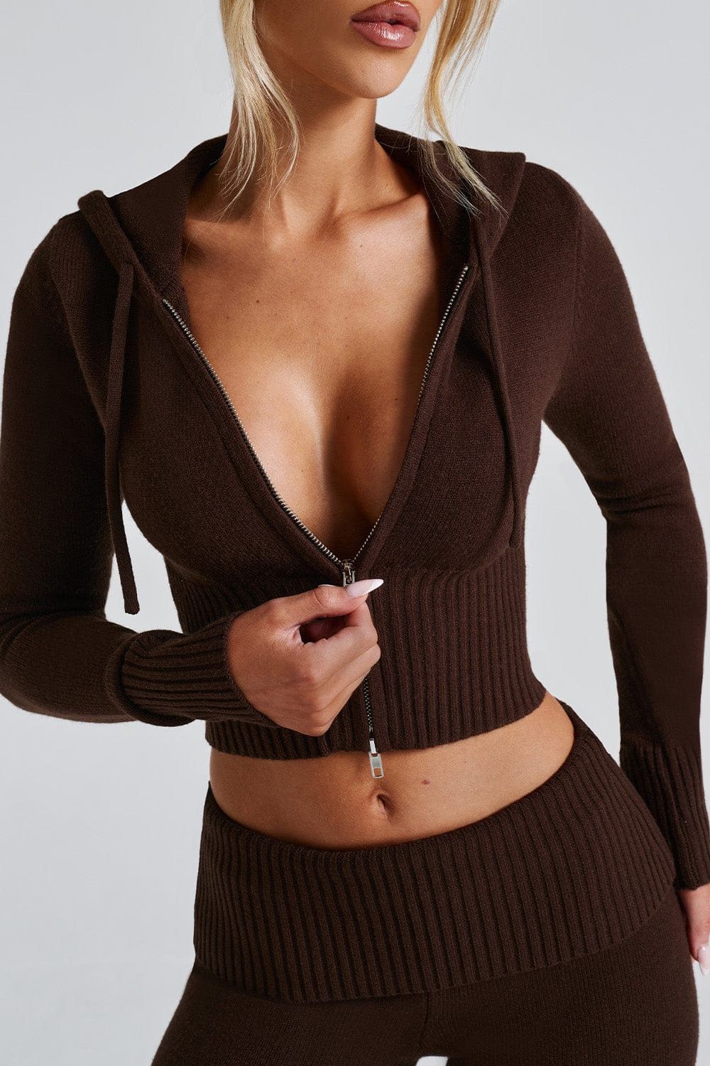 Conjunto Valeria de punto acanalado