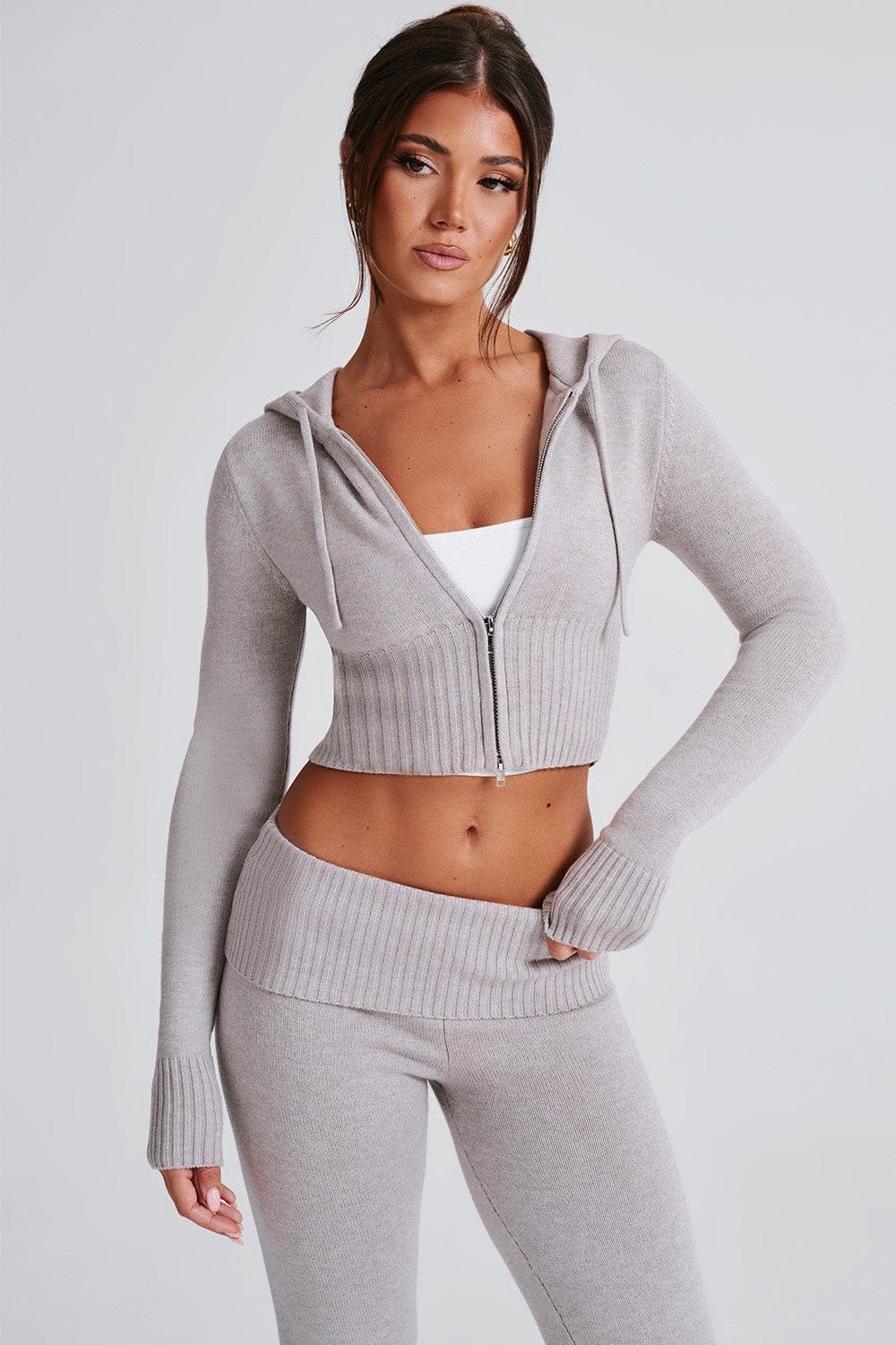 Conjunto Valeria de punto acanalado