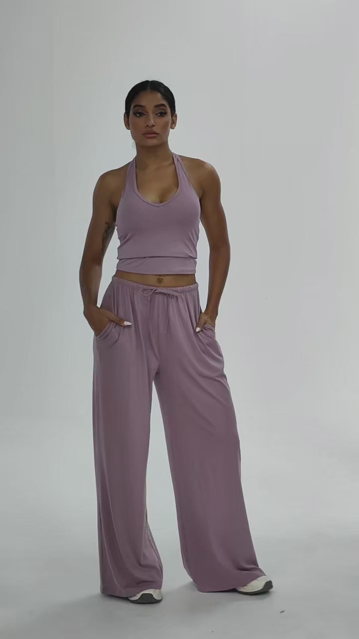 Pantalón Lía Wide Leg de Cintura Alta para Mujer